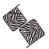 2 Pack Pink Zebra Print Pot Holders with Hanging Loops,Heat Resistant Countertop Hot Pads, Contry Style Potholder Set for Kitchen Baking Chef Barbeque,Square,8x8 inch view 2