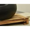 Tabletop Water Fountain Ceramic Tabletop Fountain for Indoor and Outdoor Table Desk Office Patio Black Ceramic Fountain with Pumps and Wooden base Office Relaxation Meditation Fountain ( Color : 1 ) view 3