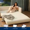 Cottingon 4 PC's Sleeper Sofa Twin Sheets, 100% Brushed Microfiber Couch Sheets, Easily Fits Upto 6" Deep Pull Out Bed Matrress 35" X 74", Ivory view 4