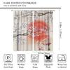 Koi Fish Curtains,Chinese Traditional Ink Painting Japanese Style Koi Home Bedroom Living Room Kitchen Vintage Window Treatments Drapes 42x54 Inch view 2