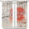 Koi Fish Curtains,Chinese Traditional Ink Painting Japanese Style Koi Home Bedroom Living Room Kitchen Vintage Window Treatments Drapes 42x54 Inch view 3