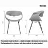 Dining Chair Kitchen Dining Room Furniture Chairs Dining Chairs Modern Simple PP Plastic Back Chair Beech Legs Leisure Chair Kitchen Living Room Lounge Counter Chairs (Color : Red) view 2