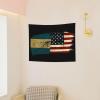 Wall Decoration Tapestry-Nicaraguan American Flag Tapestry Wall Hanging,Hippie Art Tablecloths 29x37 Inches For Bedroom Dorm Living Room view 4