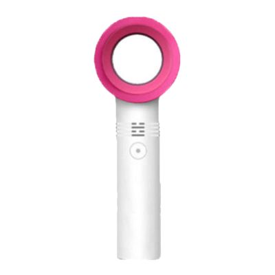 Handheld Bladeless Fan, Portable Air Conditioning Blower, Mini Eyelash Fan Dryer, USB Rechargeable 2000mAh Cooling Safe Eyelash Dryer Fan for Salon(White)