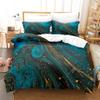 Classic Black White Comforter Cover Set with Gold Glitter Full Size Abstract Marble Print Bedding Duvet Set Boys Girls Teens Adult Bedroom Decor Quilt Cover Set with 2Pillowcase view 3