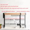 JUSHZ Dish Rack Dish Drying Rack Dish Drainer Over Sink Draining Rack Stainless Steel Metal with Cutlery Holder Retractable Strong Bearing Capacity (Black) view 2