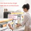 JUSHZ Dish Rack Dish Drying Rack Dish Drainer Over Sink Draining Rack Stainless Steel Metal with Cutlery Holder Retractable Strong Bearing Capacity (Black) view 4