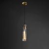 ROilin Bedroom Bedside Chandeliers/Modern Light Luxury Hanging Lamp/Simple Dining Room Bar Window Pendant Light/Full Copper Crystal Lighting Fixture (E14*1) view 1