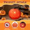 STOBOK Pumpkin Lantern Halloween Light 8.27X6.3X7.87 Inch Led Jack O Lantern Battery Operated Pumpkin Light Decoration for Indoor Outdoor Halloween Party Home view 3