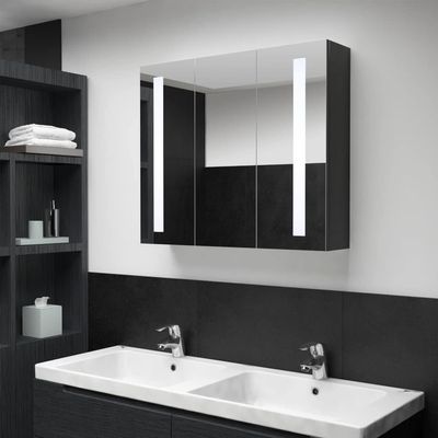 BUKSCYJS Led Bathroom Mirror,Modern Wall Mounted Cabinet, Fashion Medicine Cabinet Suitable for Bathroom, Living Room, Bedroom, Entrance Hall, Cabinet 35"X5.5"X24.4"