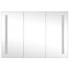 BUKSCYJS Led Bathroom Mirror,Modern Wall Mounted Cabinet, Fashion Medicine Cabinet Suitable for Bathroom, Living Room, Bedroom, Entrance Hall, Cabinet 35"X5.5"X24.4" view 4