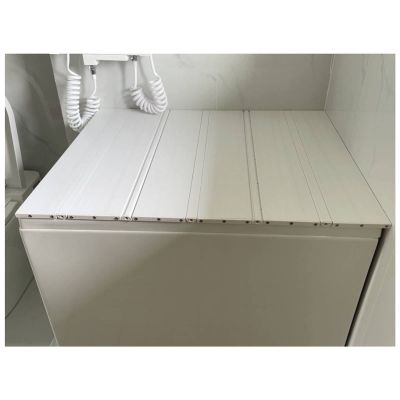 Bathtub Tray Folding Dust-Proof Bathtub Cover, Thickness 1.2CM PVC Bathtub Tray Shutter Bath Lid, Insulation Cover Bath Shelf for Luxury Spa or Reading Multifunctional (Color : White, Size : 70x135x