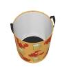 Beer And Crawfish Pattern Round Waterproof Oxford Fabric Large Clothes Basket Laundry Hamper With Handles,Toy Storage view 3