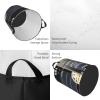 Cinema Movie Clapboard And Popcorn Round Waterproof Oxford Fabric Large Clothes Basket Laundry Hamper With Handles,Toy Storage view 4