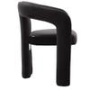 SZLIZCCC Modern Velvet Black Dining Chairs Set of 2, Fabric Armchair, Upholstered Barrel Chairs for Living Room, Kitchen, Dining Room view 4