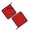 2 Pack Christmas Pot Holders,Christmas Red Tartan Plaid Countertop Hot Pads Heat Resistant, Contry Holiday Potholder Set for Kitchen Baking Chef Barbeque,8x8 inch view 2