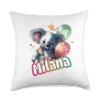 MILANA daughter granddaughter birthday gift ideas Milana-Adorable Girl Name with Cute Koala Throw Pillow, 18x18, Multicolor view 1