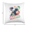 MILANA daughter granddaughter birthday gift ideas Milana-Adorable Girl Name with Cute Koala Throw Pillow, 18x18, Multicolor view 4