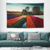 Tapestry Home Decor Tulip Flower Garden in Holland Tapestry Living Room Bedroom Decoration Wall Hanging Tapestry Curtain, 40"x60" view 3