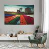 Tapestry Home Decor Tulip Flower Garden in Holland Tapestry Living Room Bedroom Decoration Wall Hanging Tapestry Curtain, 40"x60" view 4
