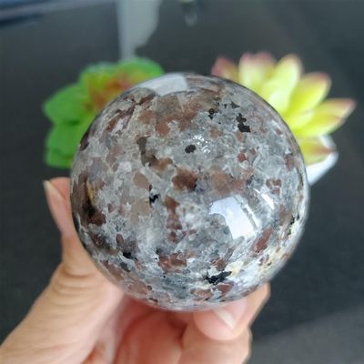 AtkitS Natural Flame Stone Ball Crystal Energy Reiki Healing Ornament (Size : 200-250g)