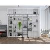 Sliding Library Ladder Black Track Kit, Hook On Tensible Rolling Ladder Hardware Library Sliding Ladder Hardware Kit 3.3ft-26.2ft Track/Rail(No Ladder), Limited to Ladder Thickness 2.5cm (Size : 23ft view 3
