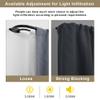 Double Curtain Rod for 48-84 Inches Windows, Blackout Wrap Around Window Curtain Rods1-inch Heavy Duty Adjustable Room Darkening Rustic Dual Drapery Curtain Rods for for Livingroom, Kitchen, Patio view 4