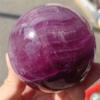 AtkitS Natural Purple Fluorite Ball Quartz Crystal Ball Spirit Mineral Home Decor Energy Gemstone Gifts (Size : 50-60mm) view 1