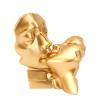 AOPPLSOT Golden Deco Sculpture, Abstract Art Women Thinker Statue, Decoration Living Room Office Bar Cafe Entrance Statues and Sculptures,Resin,Kiss view 1