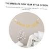 2024 Happy New Year Banner 1 Set new year latte art funny Party Supplies paper Party Favors New Year 2024 Banner Decorative New Year Bunting view 2