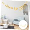 2024 Happy New Year Banner 1 Set new year latte art funny Party Supplies paper Party Favors New Year 2024 Banner Decorative New Year Bunting view 4