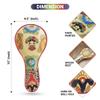 MAYANSHUL Large Mexican Talavera Spoon Rest | Lele Doll design Hand-Painted, Utensil Rest for Spoons Ladles, Tongs or Spatula | Lead-Free, Dishwasher Safe | Lovely Mexican Gift view 3