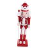 Beatifufu Charming Nutcracker Christmas Decor Wooden Figurine Holiday Home Nutcrackers Ornament Random Color view 1