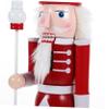 Beatifufu Charming Nutcracker Christmas Decor Wooden Figurine Holiday Home Nutcrackers Ornament Random Color view 3