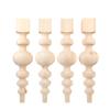CAROLINA LEG CO. Massive Modern Chunky Pine Dining Table Legs - Handmade in USA - Set of 4 Wooden Legs with Large Center Ball (6.75 Diameter) - Ideal for Custom Furniture Projects view 1