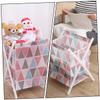 1pc folding laundry basket laundry basket stand laundry sorter dirty cotton laundry Basket folding clothes basket Laundry Bucket baby fabric storage basket clothing view 4