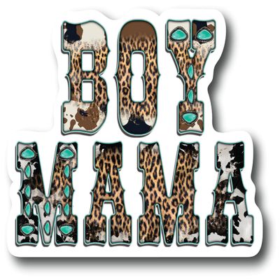 Boy Mama Colorful Refrigerator Magnet | UV Printed 4-Inch Kitchen Decor Accessory Featuring Stunning Design | Mom Wife Stepmom Best Son Country Dirty Truck Tractor Farm Cow Horse Skin CSM1534