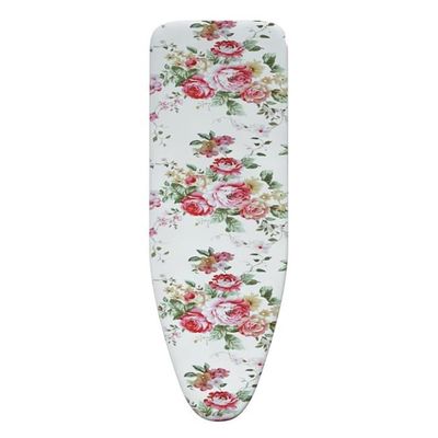 KADEUX Resist Scorching Ironing Board Cover and Pad, 3512in 3913in 4313in 4715in Ironing Board Covers, Iron Board Cover Replacement (Color : Peony, Size : 110x34cm(43x13in))