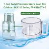 7-Cup Food Processor Work Bowl Compatible with Cuisinart DLC-10 Series,FP-631AGTX-1,NOTE:This bowl features 2 tabs on the top rim of the workbowl view 3