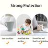 Chaexii Premium Polyester Sofa Arm Cover, Scratch Resistant Protector Covers, Washable, Elastic Armrest Covers for Square/Curved/Sloping Couch Armrests, 2Pcs (White) view 3