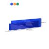 KWOKING Contemporary Wall Mounted Bookshelf Acrylic Book Shelf Living Room Punch-Free Acrylic Bookshelf Transparent Color Reading Book Stand Magazine Storage Display Stand Blue 23.5" L x 2" W x 6" H view 2