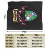 Rqwaaed US Army Retro 2nd Ranger Battalion Throw Blankets Cozy Warm Lightweight Flannel Blanket for Sofa Bed Men and Women view 2