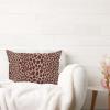 ArogGeld Raisin Natural Cheetah Farmhouse Lumbar Cushion Cover Leopard Print Cow Animal Spots Raisin Cream Throw Pillow Cover Double Side Pillow Cases for Bedroom Sofa Couch 12x20in White Linen view 3