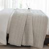 Sanracie Khaki Cotton Quilt Set Queen Size(90"x98")-Waffle Weave Quilt, 3PCS Boho Queen Quilt Bedding Sets, Farmhouse Shabby Boho Chic Quilt Sets for Bed, All Seasons Ultra Soft Qulited Bedspread view 2