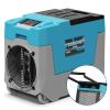 AlorAir 180 PPD LGR Commercial Dehumidifier with Pump, Heavy Duty Industrial Dehumidifiers Water Damage Restoration for Homes, Basements, Garages, Gym and Job Sites, Winter Storm (Blue) view 1