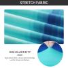 Gibelle Dining Room Chair Covers Set of 8, Stretch Parsons Chair Slipcovers Universal Removable Washable Chair Seat Covers Protector for Dining Room, Kitchen, Hotel and Party, Blue Ocean view 4