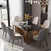 Dining Chair Dining Chairs Set - Corner Kitchen Counter Chairs, Kitchen Dining Chairs Set of 2 Modern High Back Soft Seat Living Room Chairs Water Proof PU Leather Side Chair with Metal Legs view 2