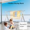 ATYUJKB Laundry Room Retractable Clothes Drying Rack, Clothes Dryer Racks for Laundry Outdoor, Portable Clothes Dryer Rack with Wheels, Laundry Stand Organizer (200cm/79 in) view 2