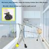ATYUJKB Clothes Drying Racks for Laundry Outdoor, Clothes Storage Rack for Indoor Outdoor with Wheels, Laundry Stand Organizer, Stainless Steel Garment Rack (150cm/60 in) view 2