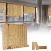 Bamboo Roller Blinds, Outdoor Bamboo Blinds, Retro Waterproof Reed Curtains Bamboo Windows Shades, Bamboo Curtain for Indoor/Outdoor Porch Privacy, Sun Protection, Easy to Install view 1
